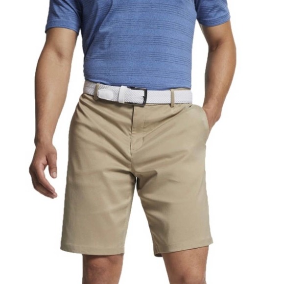 Nike Shorts Nike Drifit Flat Front Golf Shorts 5 Inseam Khaki
